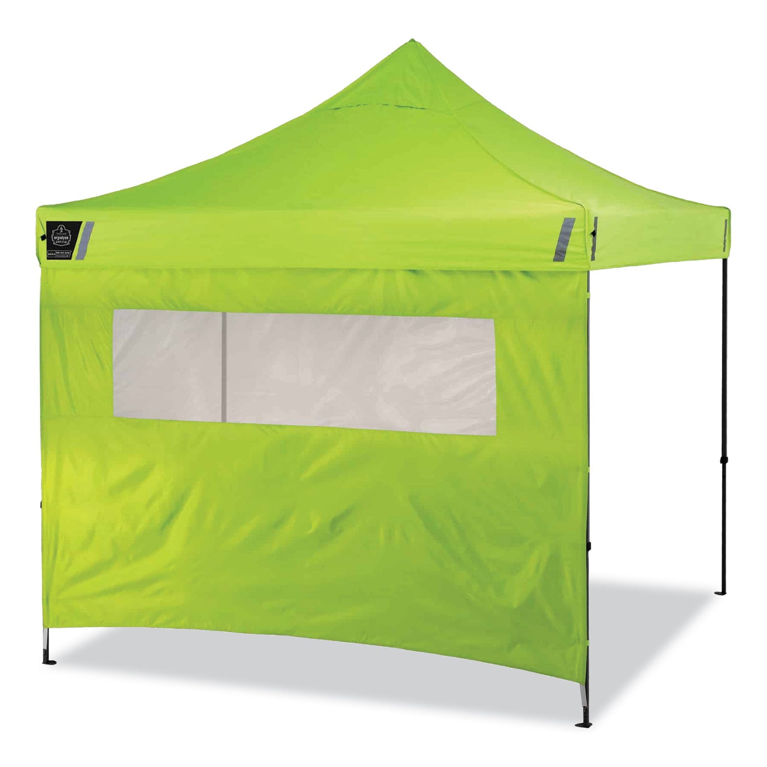 Ergodyne SHAX 6052 Heavy-Duty Window Tent Kit, Canopy Style, Lime, 10 ft x 10 ft x 14 ft, Includes 1 Tent, 2 Sidewalls with Mesh Windows, 2 Weight Bags, Storage Bag, 4 Stakes, 4 Ropes