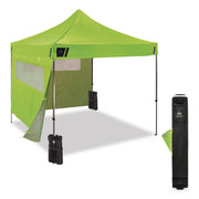 Ergodyne SHAX 6052 Heavy-Duty Window Tent Kit, Canopy Style, Lime, 10 ft x 10 ft x 14 ft, Includes 1 Tent, 2 Sidewalls with Mesh Windows, 2 Weight Bags, Storage Bag, 4 Stakes, 4 Ropes