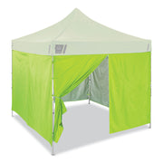 Ergodyne SHAX 6054 Pop-Up Tent Sidewall Kit, Lime, 10 ft x 10 ft, Includes 1 Zippered Sidewall and 3 Standard Sidewalls, Durable Polyester with Polyurethane Coating, Water and UV Resistant, Packaged Quantity: 1 Each