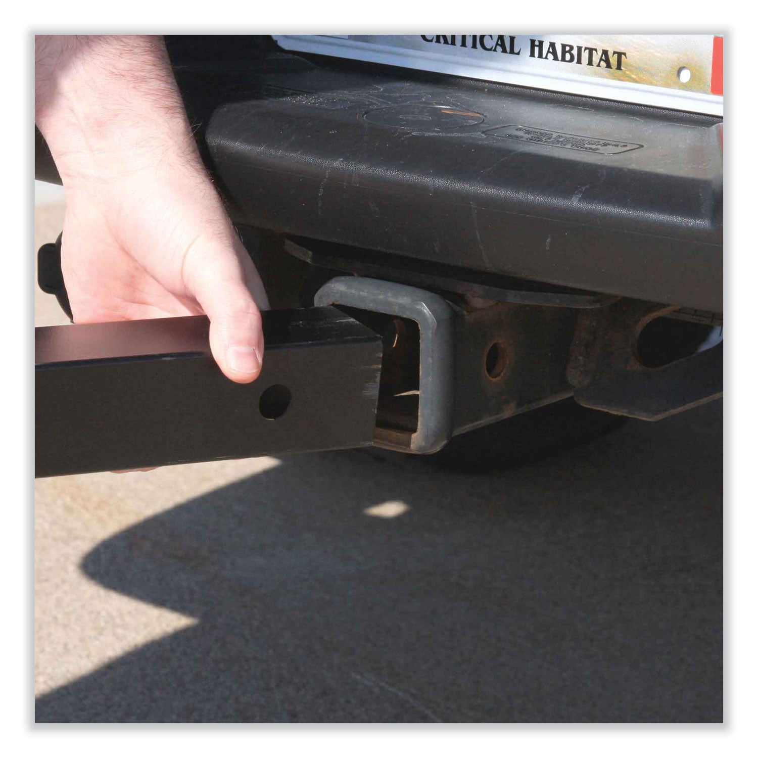 Ergodyne Shax 6193 Vehicle Trailer Hitch Mount for Umbrella, Trailer Hitch - Black