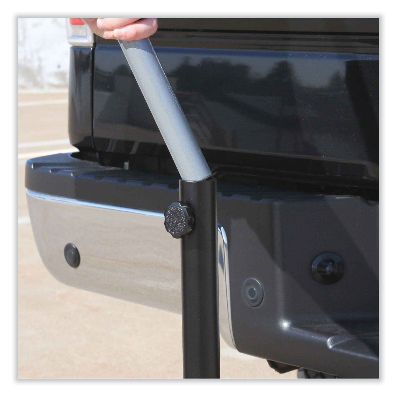 Ergodyne Shax 6193 Vehicle Trailer Hitch Mount for Umbrella, Trailer Hitch - Black