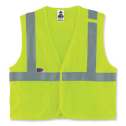 Ergodyne GloWear 8263FRHL Hi-Vis Safety Vest, Small/Medium, Lime, Flame Resistant, Mesh/Modacrylic, 2 Pockets, Reflective, Hook & Loop Closure, Machine Washable, 1 Each