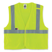 Ergodyne GloWear 8263FRHL Hi-Vis Safety Vest, 4XL/5XL, Lime, Mesh/Modacrylic, Flame Resistant, Reflective, 2 Pockets, Hook & Loop Closure, Machine Washable, 1 Each