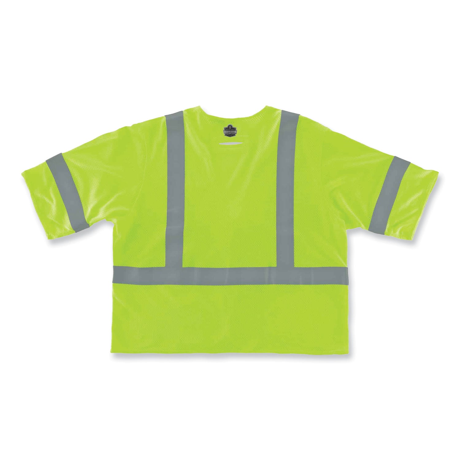 Ergodyne GloWear 8356FRHL Type R Class 3 Flame-Resistant Modacrylic Vest, 4XL/5XL, Lime, Hook & Loop Closure, Mic Tab, Reflective, Interior Pocket, Pen Slot, Breathable, 1 Each