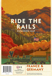 Capstone Games: Ride The Rails: France & Germany, Expansion, Strategy Board Game, 3 to 5 Players, 45 to 60 Minute Play Time, Ages 14 and Up