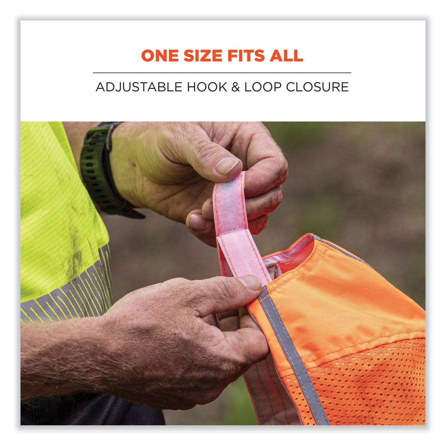 Ergodyne GloWear 8930 Class 2 Hi-Vis Baseball Cap, Polyester, Orange, Mesh Vent, Retroreflective Stripe, ANSI Compliant, 1 Each