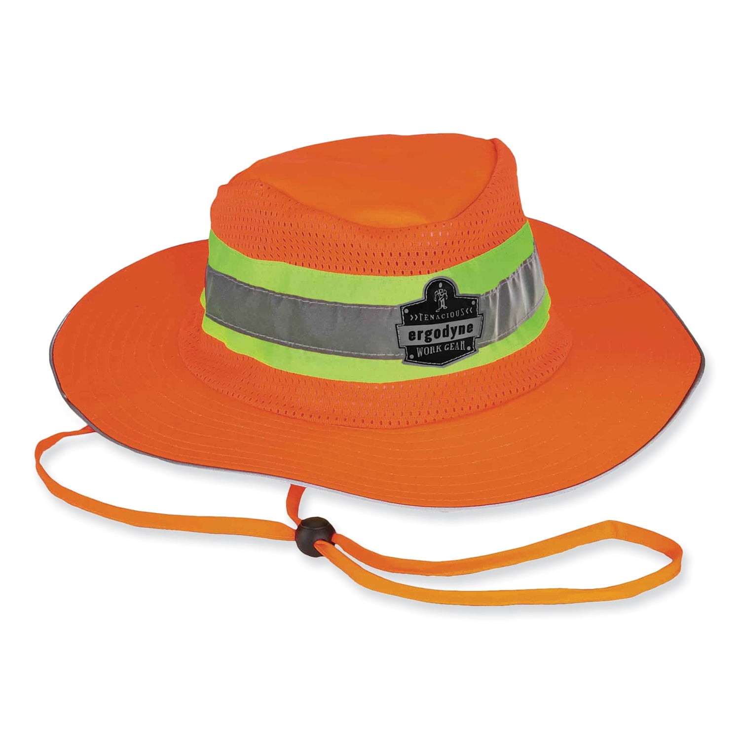 Ergodyne 8935 HI-Vis Ranger Sun Hat - Large (L)/Extra Large (XL) Size - Polyester - Orange