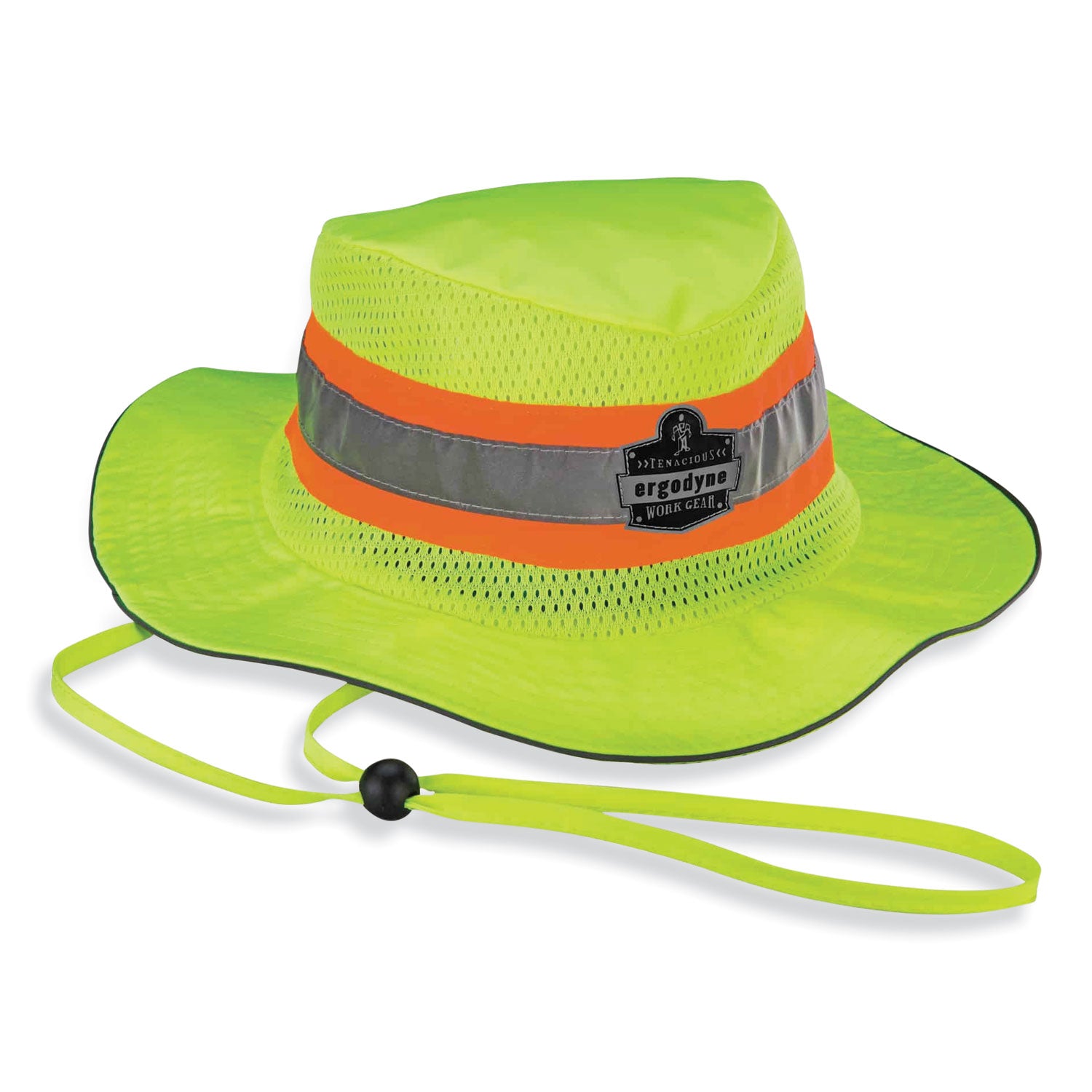 Ergodyne 8935 HI-Vis Ranger Sun Hat - 2XL/3XL Size - Polyester - Lime