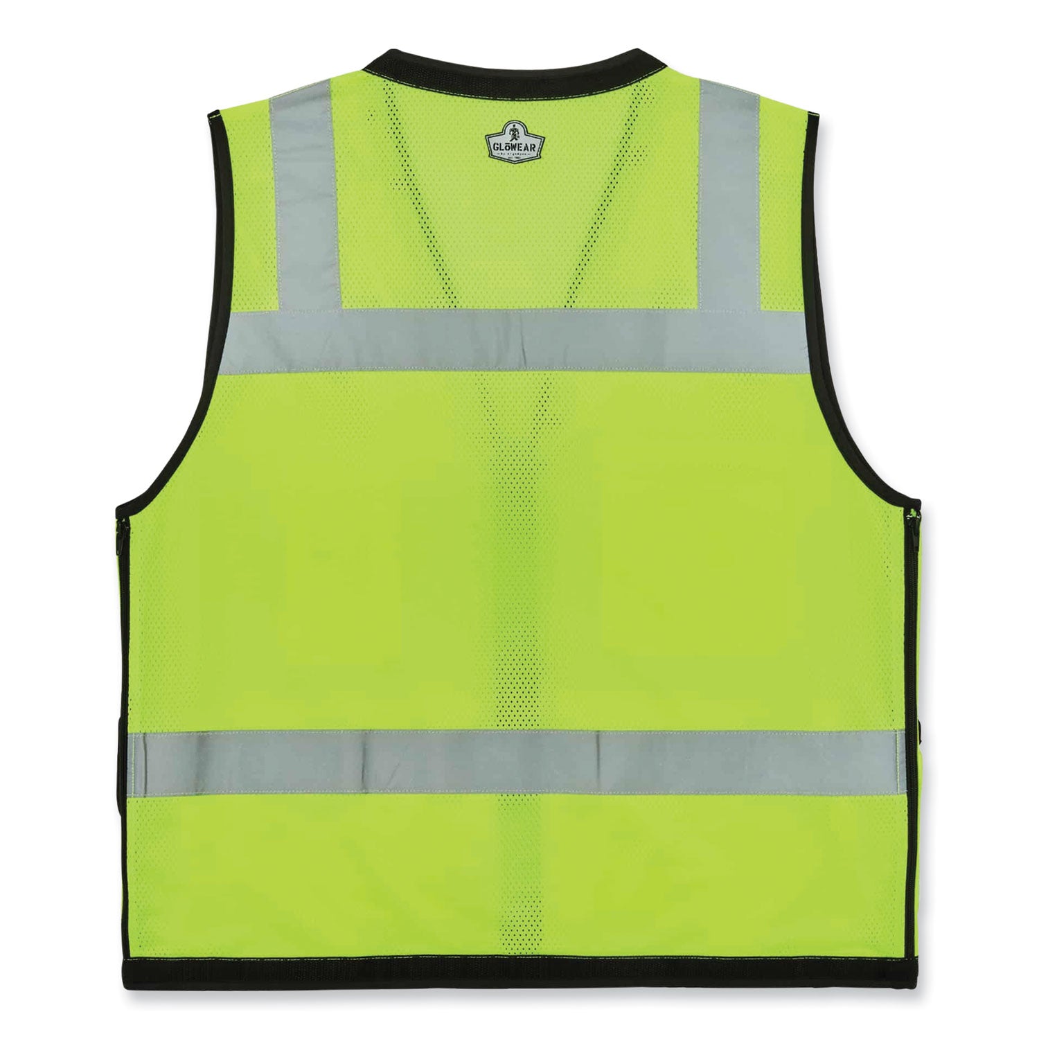 GloWear 8253HDZ Class 2 Heavy-Duty Mesh Surveyors Vest, Polyester, Small/Medium, Lime
