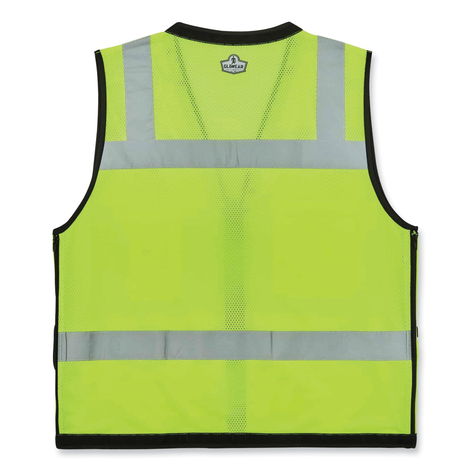 GloWear 8253HDZ Class 2 Heavy-Duty Mesh Surveyors Vest, Polyester, Large/X-Large, Lime
