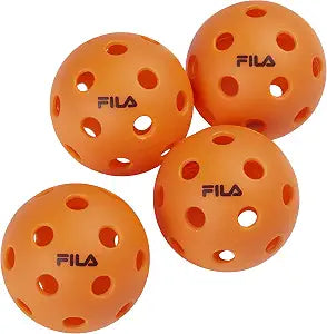 Fila Indoor Pickleballs 4-Pack - Orange