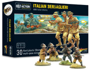 Warlord Games Bolt Action WWII Italian Bersaglieri Figures 1:56 Military Table Top Wargaming Plastic Model Kit 402015802