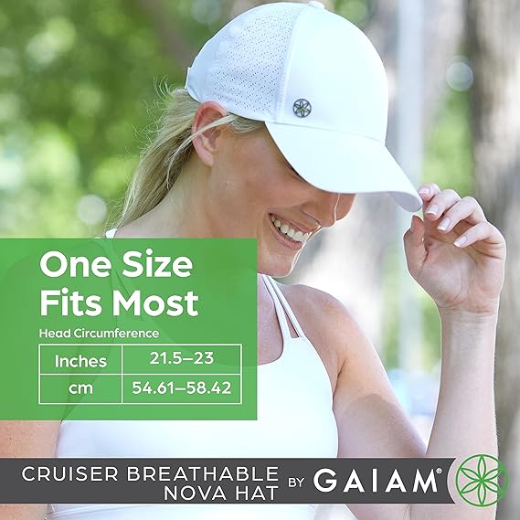 Gaiam Cruiser Breathable Nova Hat Black