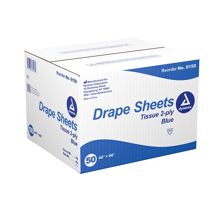Blue Drape Sheets, 40" x 90"50 per Case