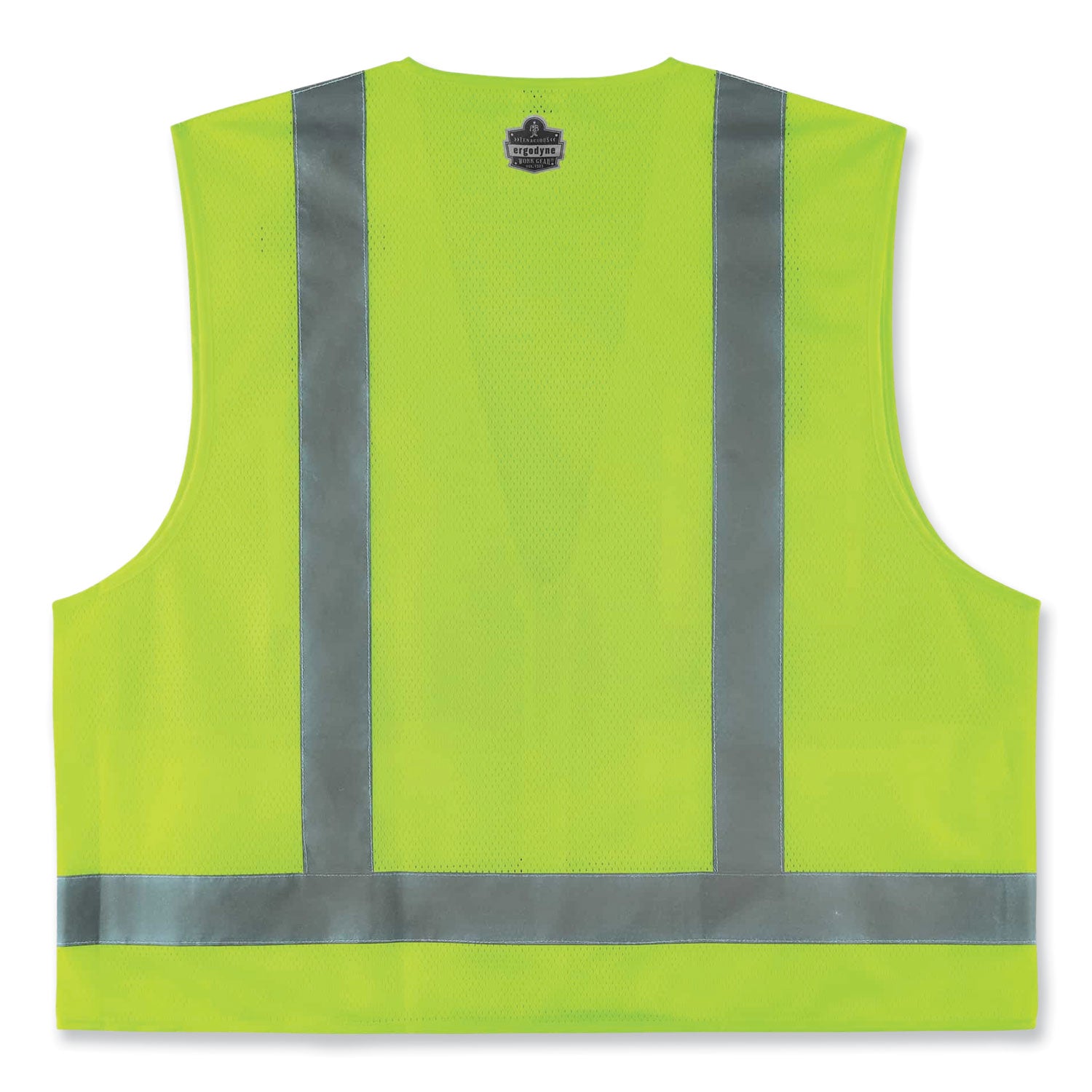 Ergodyne 8249Z Type R Class 2 Economy Surveyors Vest, Extra Small, Lime, Zipper Closure, Polyester/Polyester Mesh, Reflective, High Visibility, Breathable, Lightweight, Chest Pocket, 1 Each