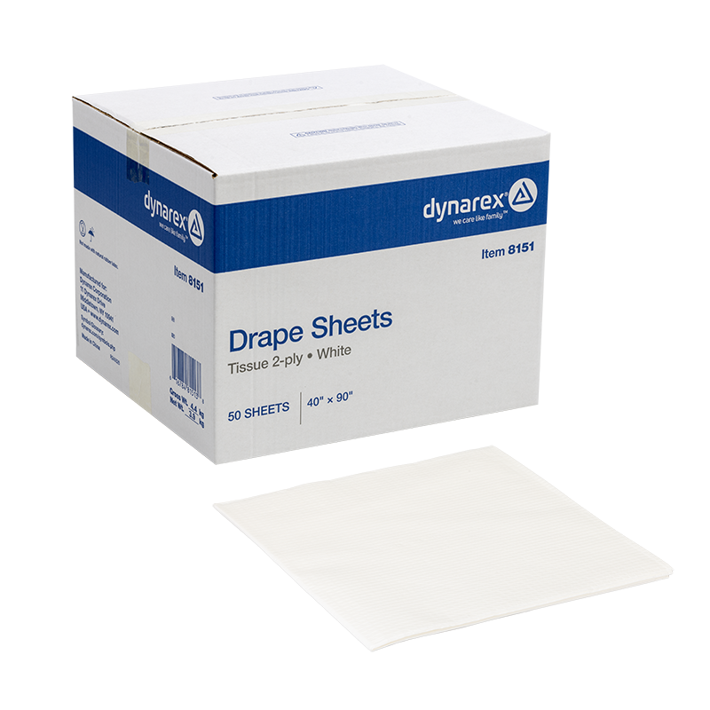 White Drape Sheets, 40" x 90"50 per Case