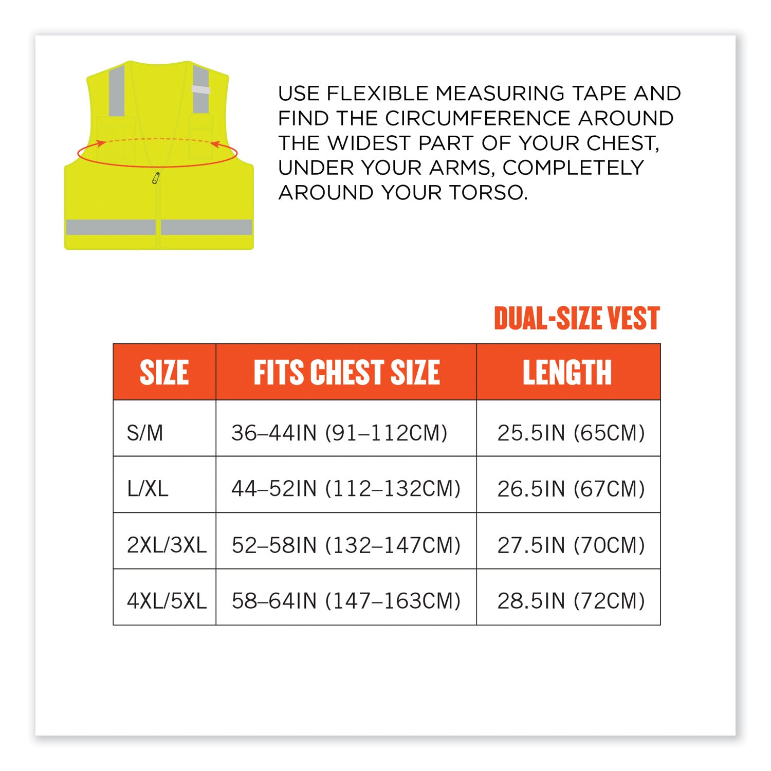 Ergodyne 8249Z Type R Class 2 Economy Surveyors Vest, Extra Small, Lime, Zipper Closure, Polyester/Polyester Mesh, Reflective, High Visibility, Breathable, Lightweight, Chest Pocket, 1 Each