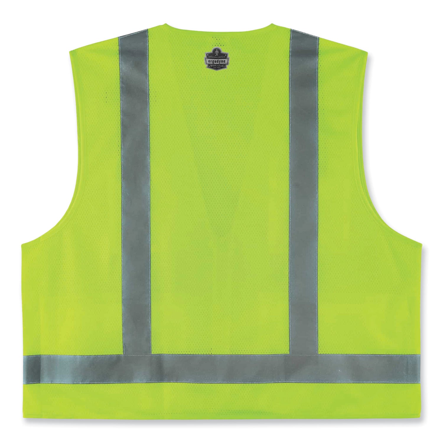 Ergodyne 8249Z Type R Class 2 Economy Surveyors Vest, Small/Medium, Lime, Zipper Closure, Polyester, Reflective, High Visibility, Breathable, Lightweight, 1 Each