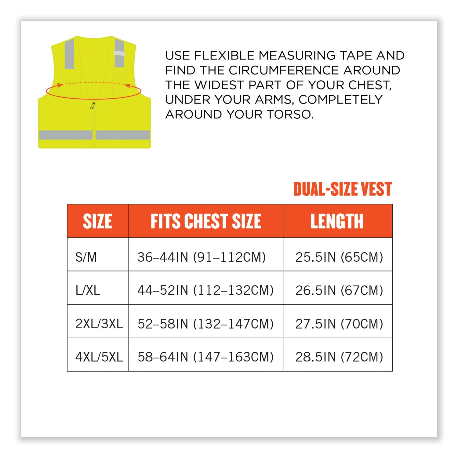 Ergodyne 8249Z Type R Class 2 Economy Surveyors Vest, Small/Medium, Lime, Zipper Closure, Polyester, Reflective, High Visibility, Breathable, Lightweight, 1 Each