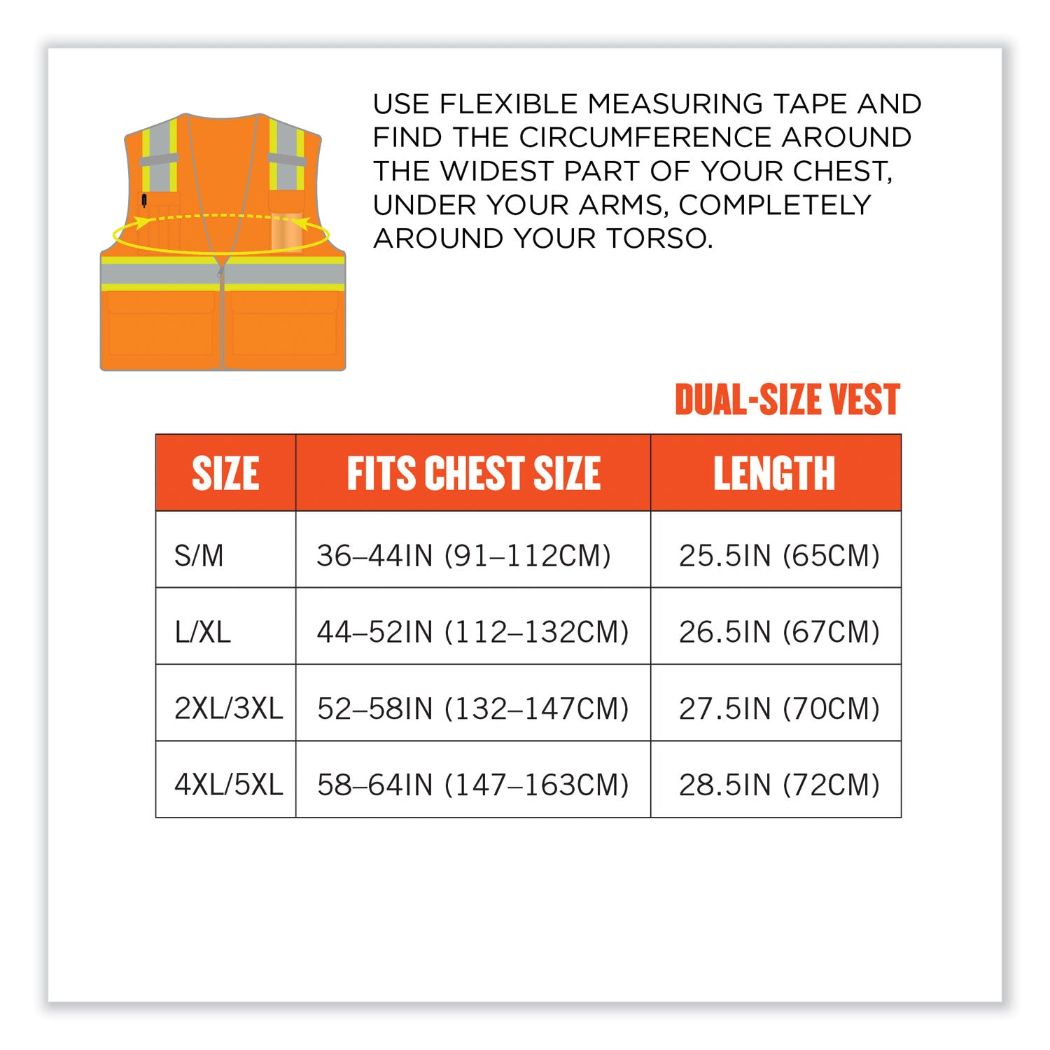 Ergodyne 8246Z Two-Tone Mesh Safety Vest, Type R Class 2, Large/Extra Large, Zipper Closure, Orange, Reflective Striping, Machine Washable, Breathable, Lightweight, Badge Holder, 1 Each