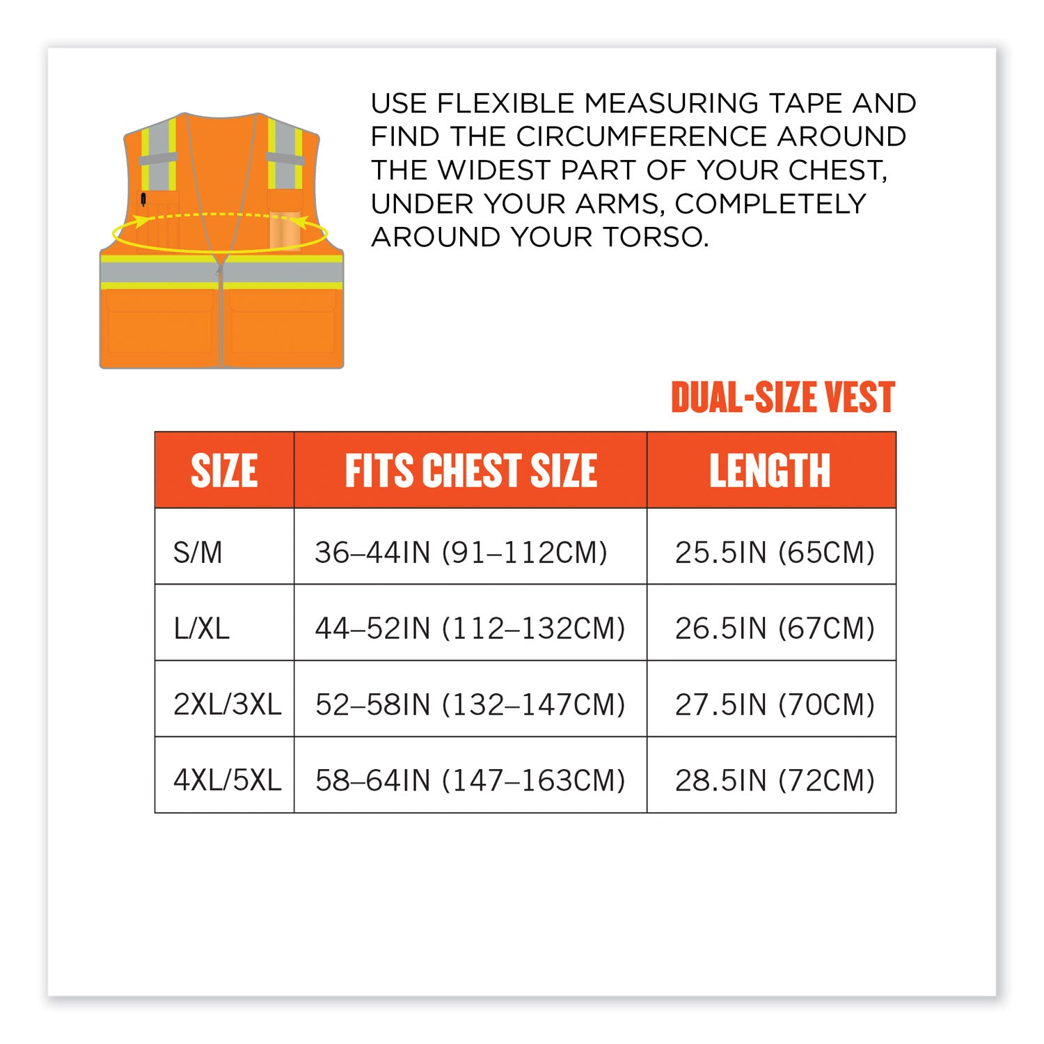 Ergodyne 8246Z Two-Tone Mesh Vest, Type R Class 2, 2XL/3XL, Zipper Closure, Orange, Machine Washable, Mic Tab, Reflective Strip, Breathable, Lightweight, Badge Holder, Reflective Piping, Interior Pocket, 1 Each