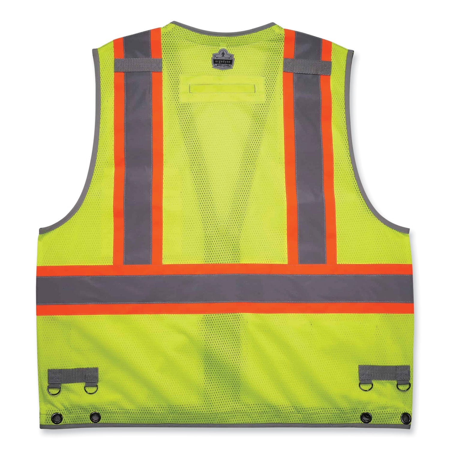 Ergodyne 8231TV Hi-Vis Tool Tethering Safety Vest, Type R Class 2, Small/Medium, Lime, Chest Pocket, Retractable Pocket, Includes 2 Coil Lanyards & 1 Retractable Lanyard, 1 Each
