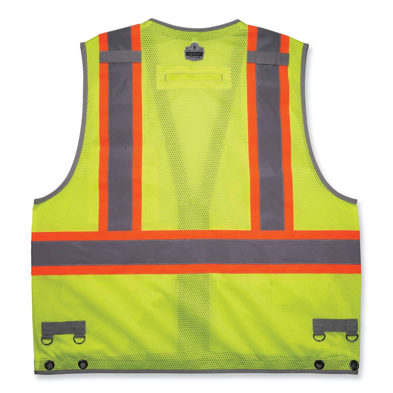 Ergodyne 8231TV Hi-Vis Tool Tethering Safety Vest, Type R Class 2, 2XL/3XL, Lime, Chest Pocket, Retractable Pocket, includes 2 Coil Lanyards and 1 Retractable Lanyard, 1 Each