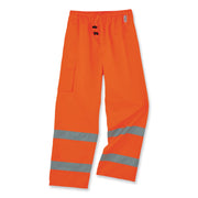 Ergodyne 8915 Class E Rain Pants, Large, Orange, 300D Oxford Polyester/Polyurethane/Polyester Mesh, 1 Each