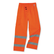 Ergodyne 8915 Class E Rain Pants, Extra Large (XL), Orange, 300D Oxford Polyester/Polyurethane/Polyester Mesh, 1 Each