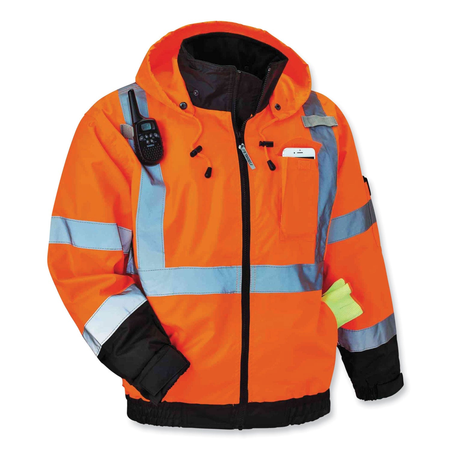 Ergodyne 8915 Class E Rain Pants - For Rain Protection - 5XL Size - Lime - 300D Oxford Polyester, Polyurethane, Polyester Mesh