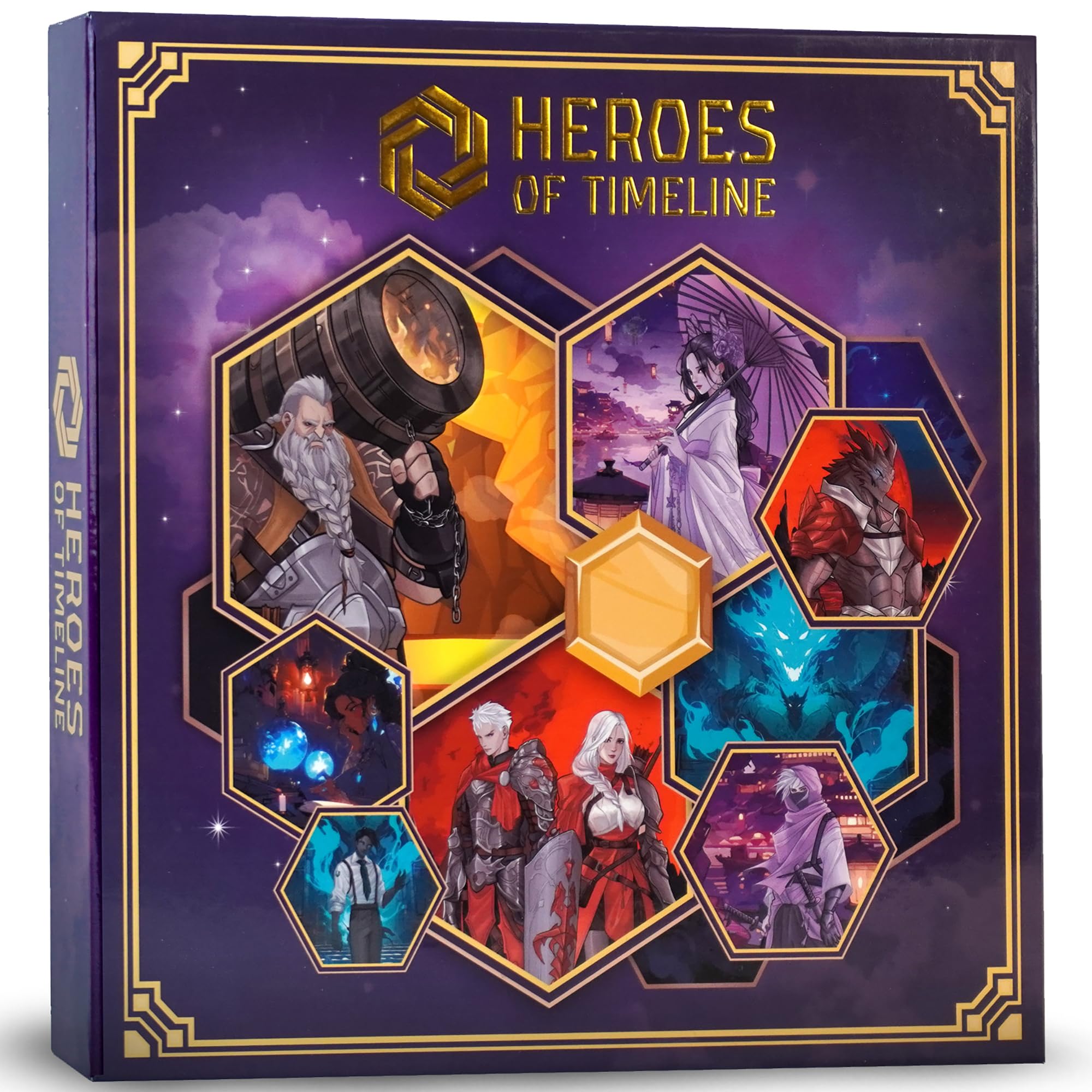 Heroes of Timeline - Fantasy Strategy Combat Board Game, Asymmetric Arena, Abstract Grid Movement, Unique Hero Abilities, Ages 14+, 2 Players, 20+ Min