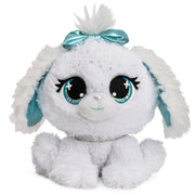 P.Lushes Designer Fashion Pets Laya Spotson Premium Snow Leopard Cat Stuffed Animal, White and Gold, 6”