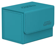 Ultimate Guard Sidewinder 80+, Deck Box for 80 Double-Sleeved TCG Cards, Petrol, Magnetic Closure & Microfiber Inner Lining for Secure Storage