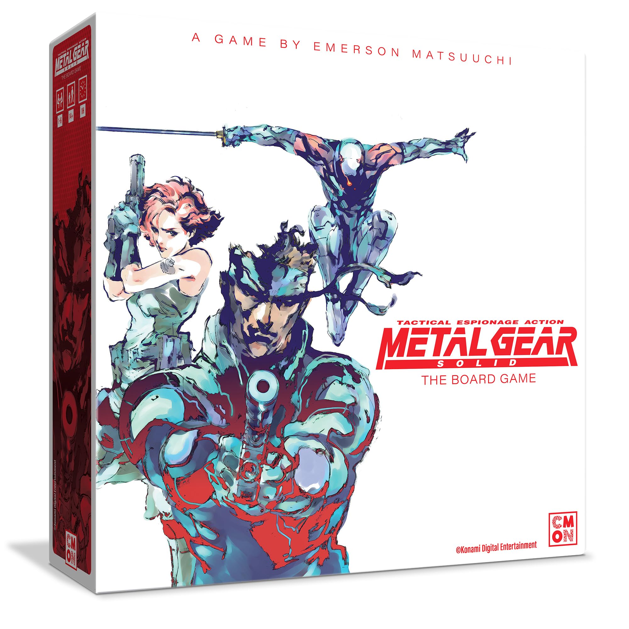 CMON Metal Gear Solid The Board Game - Stealth & Strategy Gameplay, 14-Mission Campaign & 6 VR Missions, Iconic Characters & Boss Fights, Ages 14+, 1-4 Players, 60-90 Minute Playtime