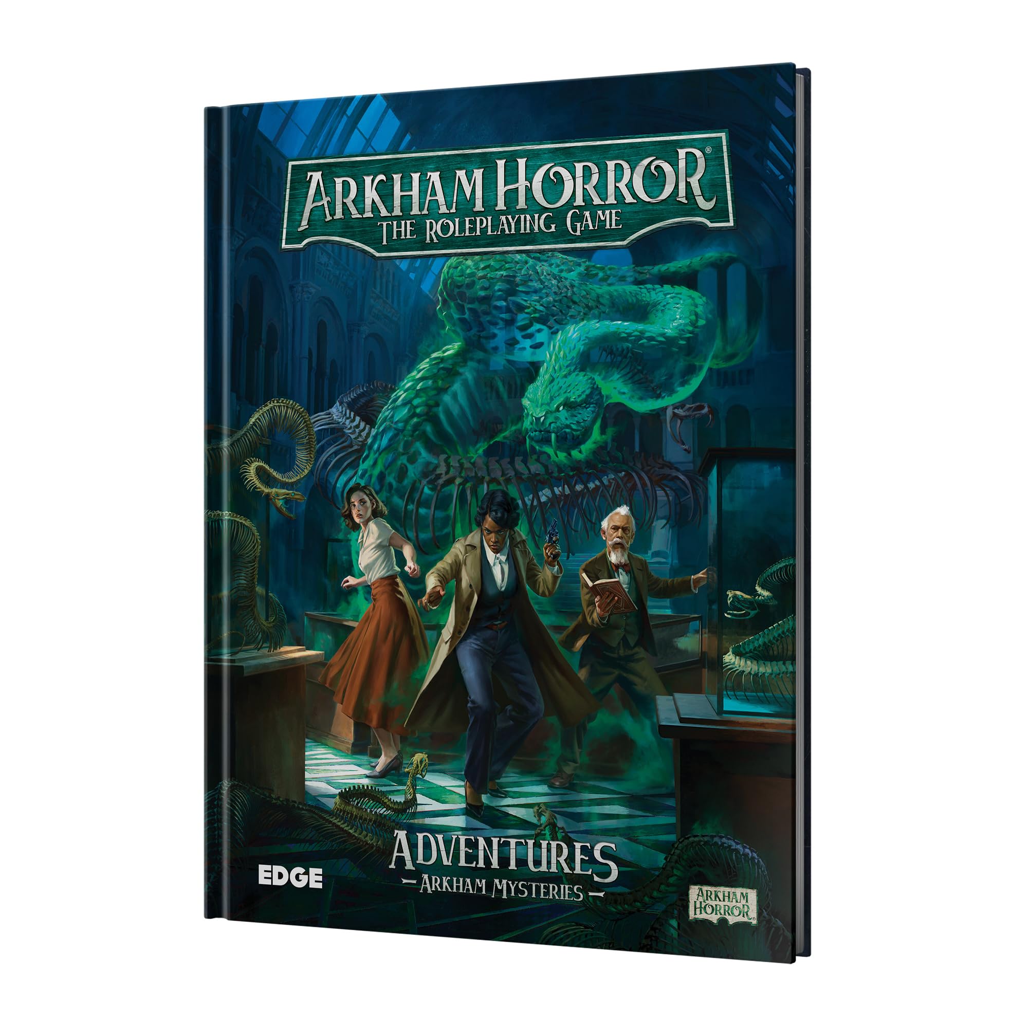 Asmodee Arkham Horror The Roleplaying Game Asmodee Arkham Mysteries Adventure Book - Three Standalone Scenarios, Immersive RPG for Kids & Adults, Ages 14+, 2-6 Players, 1+ Hour Playtime