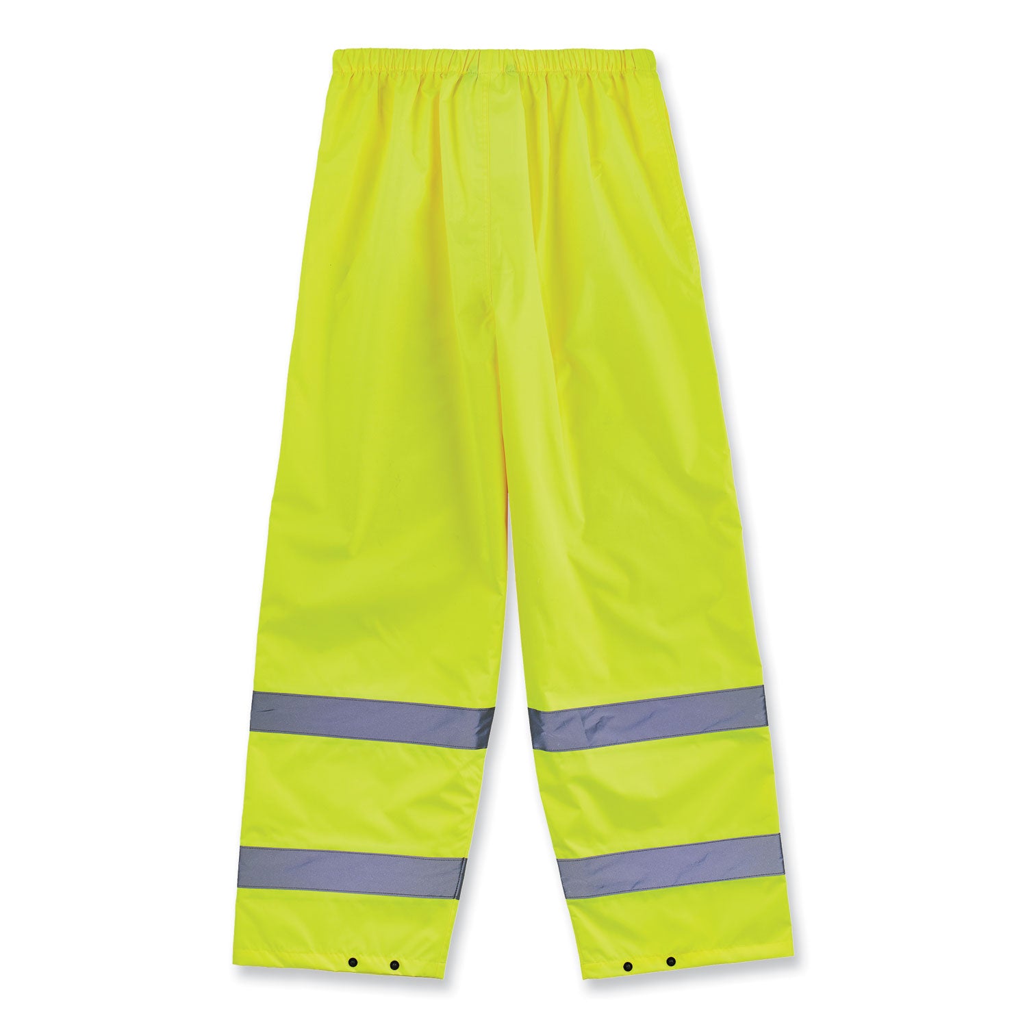 Ergodyne 8916 Lightweight Hi-Vis Rain Pants - Class E - For Rain Protection - 5XL Size - Lime - Polyurethane, 150D Oxford Polyester