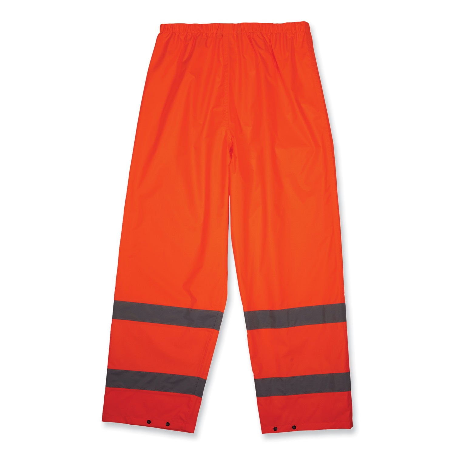 Ergodyne 8916 Lightweight Hi-Vis Rain Pants - Class E - For Rain Protection - 2-Xtra Large Size - Orange - Polyurethane, 150D Oxford Polyester