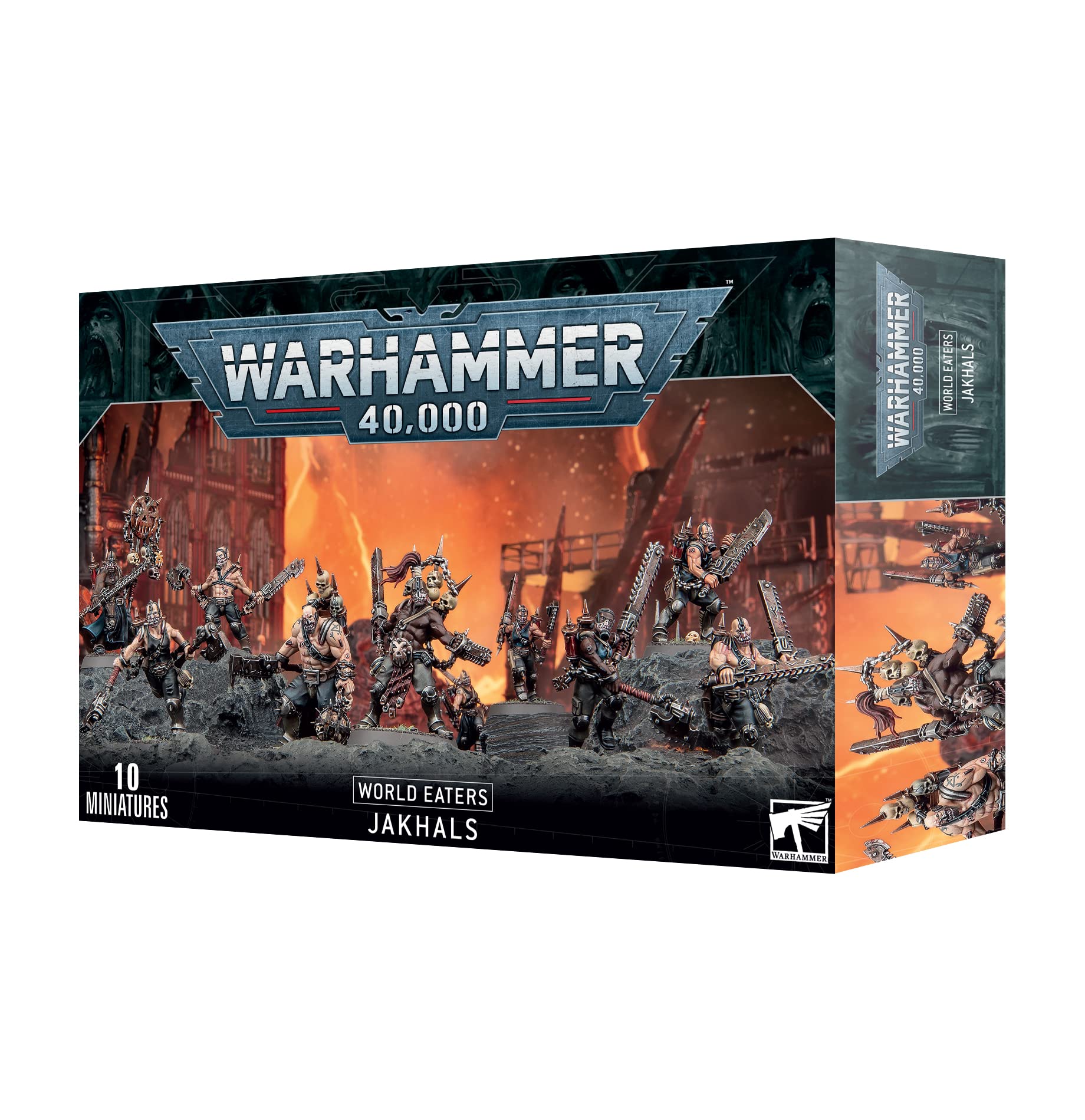 Games Workshop Warhammer 40,000 World Eaters: Jakhals, Red, One Size