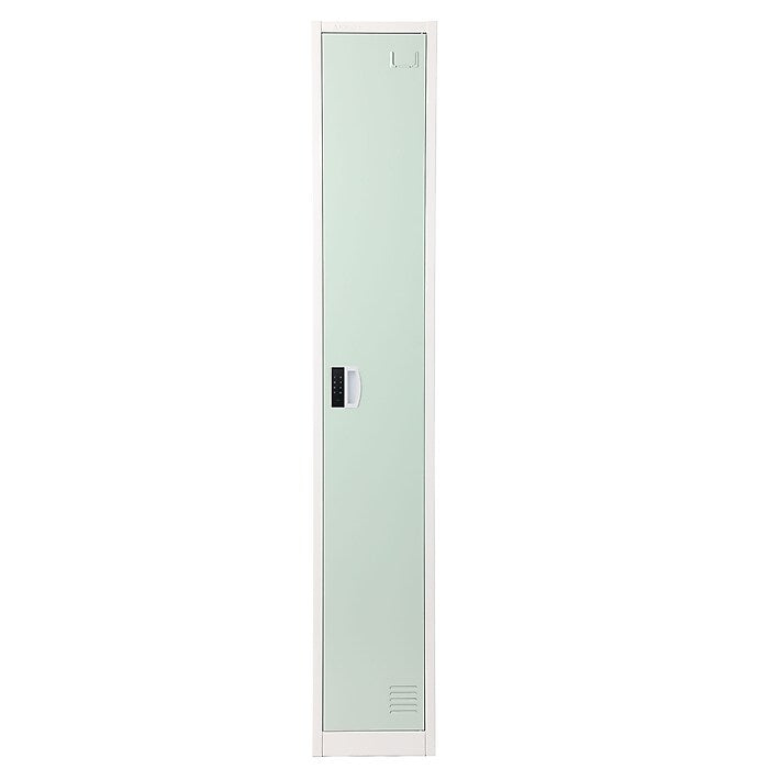72" H x 12" W  Single Tier Steel Storage Locker with Digital Lock, Misty Green
