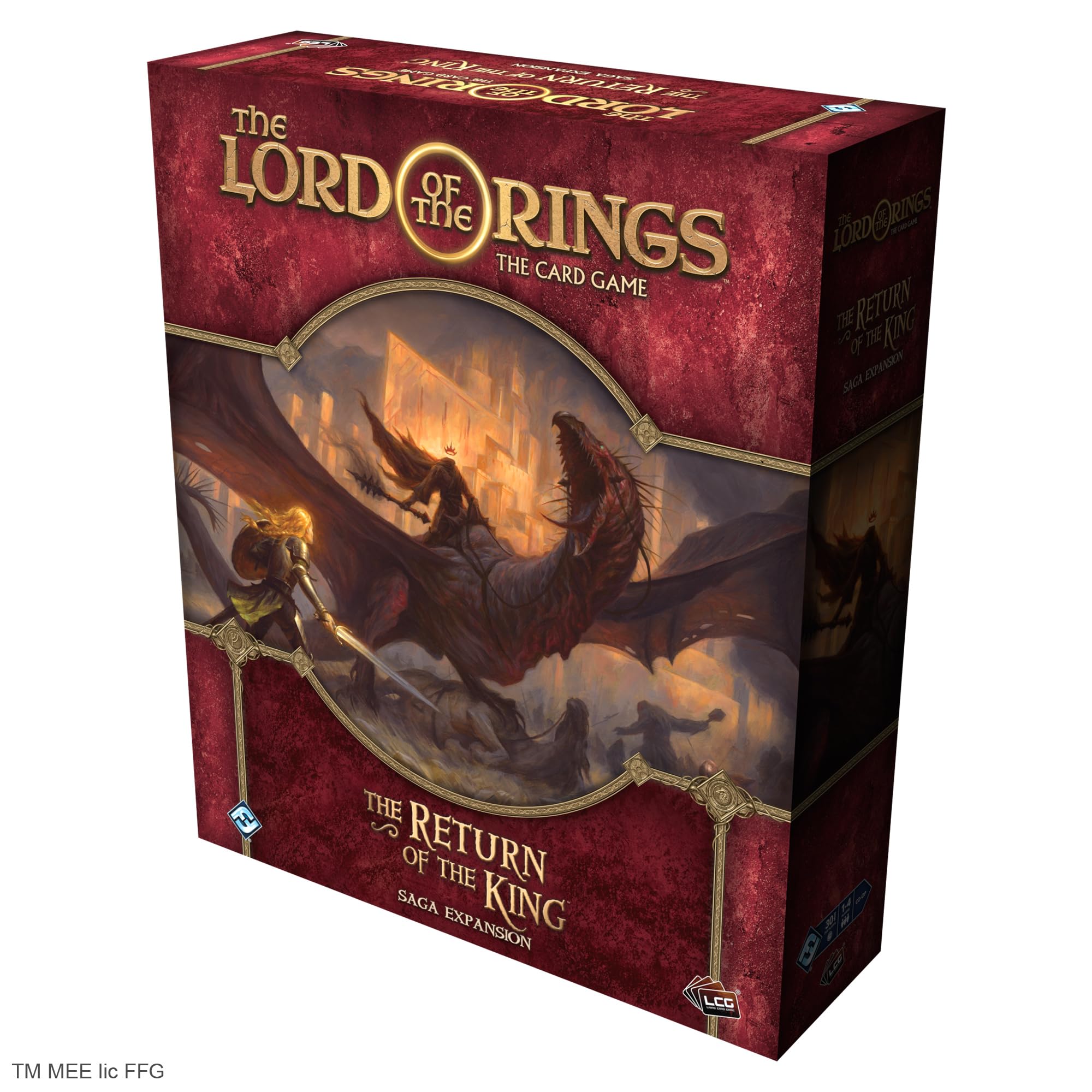 The Lord of The Rings The Card Game The Return of The King SAGA Expansion - Cooperative Adventure Game, Strategy Game, Ages 14+, 1-4 Players, 30-90 Min Playtime, Made by Fantasy Flight Games