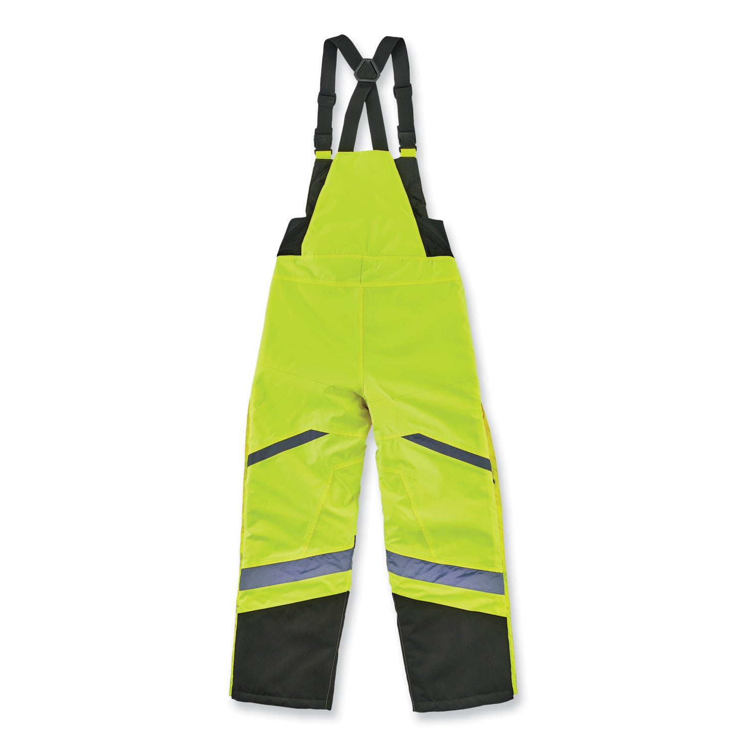 Ergodyne 8928 Class E Insulated Bibs - Bib Overall - XXX-Large - Lime - Polyurethane, 300D Oxford Polyester