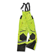 Ergodyne 8928 Class E Insulated Bibs - Bib Overall - 5XL - Lime - Polyurethane, 300D Oxford Polyester