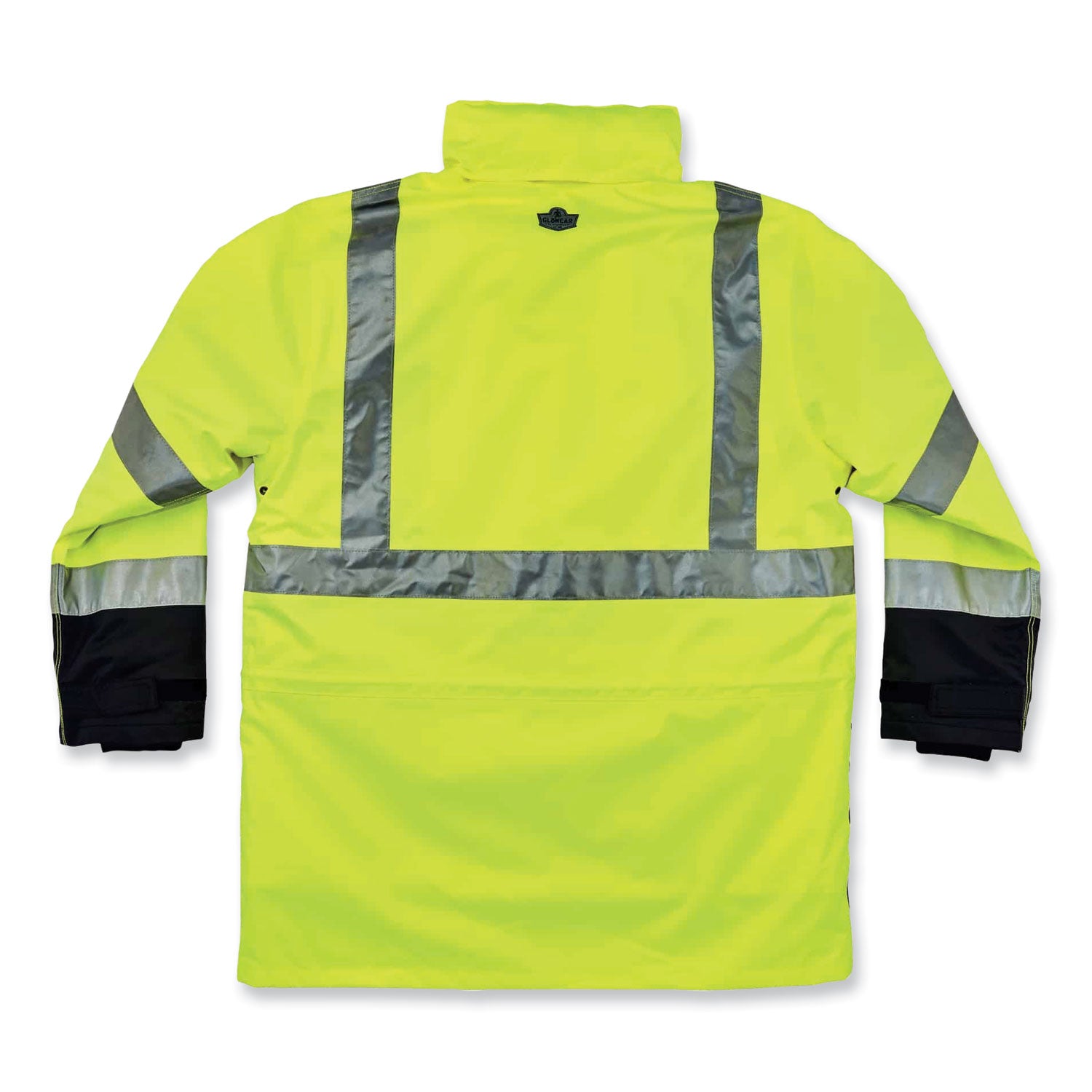 Ergodyne 8388 Type R Class 3/2 Thermal Jacket Kit, 5-Xtra Large, Lime, Polyurethane/300D Oxford Polyester/Thinsulate, Zipper Closure, Reflective, Weather Proof, Inset Hood, Multiple Pockets, 1 Each