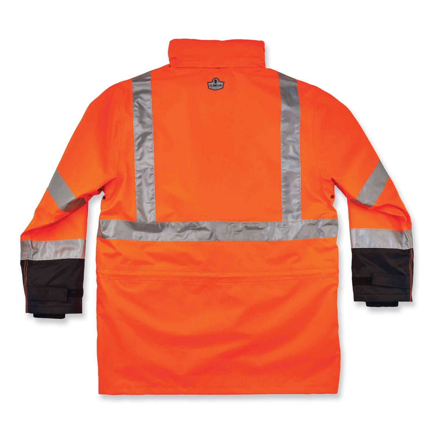 Ergodyne 8388 Type R Class 3/2 Thermal Jacket Kit, 4-Xtra Large, Orange, Zipper Closure, Polyurethane/300D Oxford Polyester/Thinsulate, Reflective, Breathable, Weather Proof, Multiple Pockets, Inset Hood, 1 Each