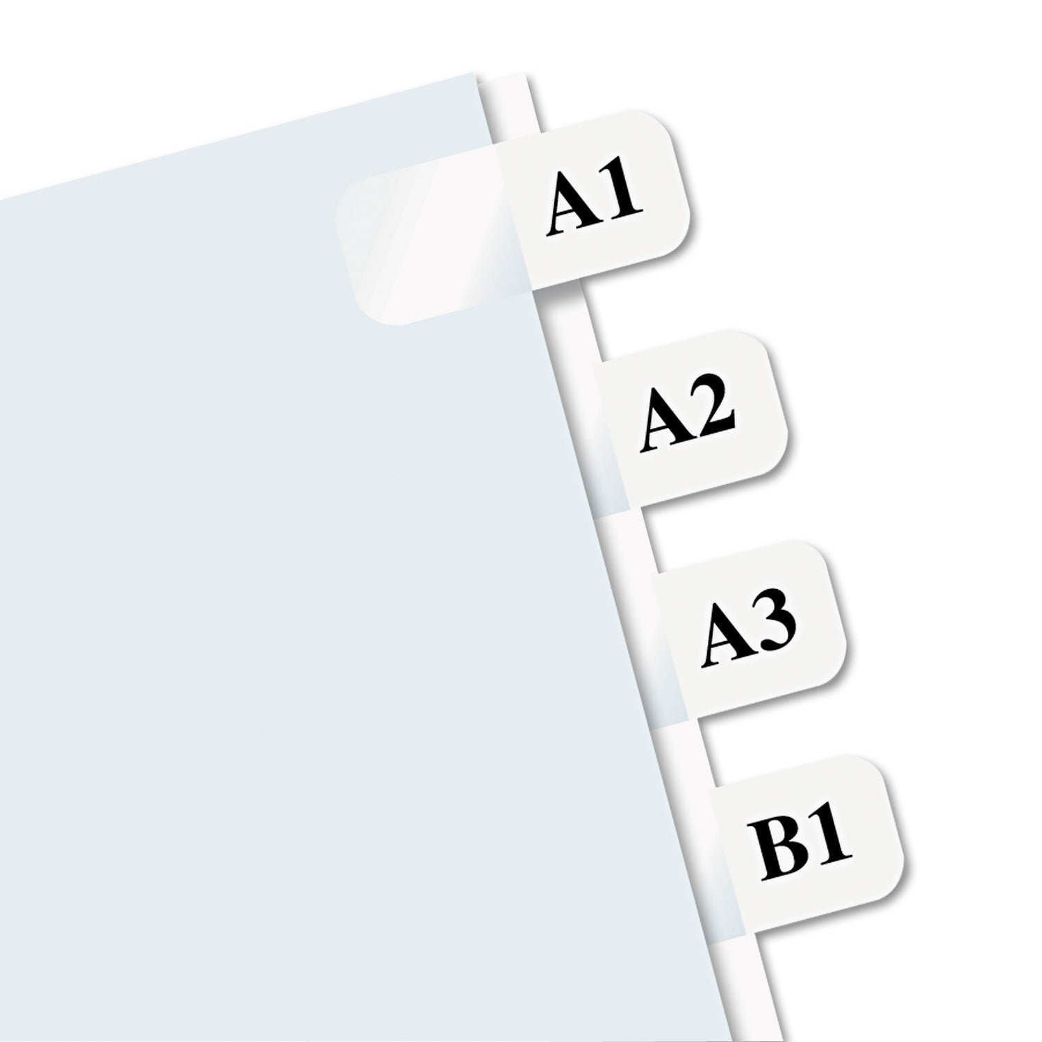 Redi-Tag Laser Printable Index Tabs - 675 Blank Tab(s) - 1" Tab Height x 0.43" Tab Width - Self-adhesive, Permanent - White Tab(s) - 1 Pack