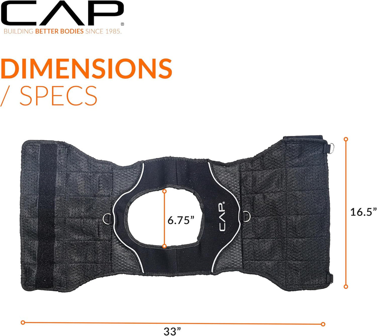 CAP 20 lb Adjustable Weighted Vest
