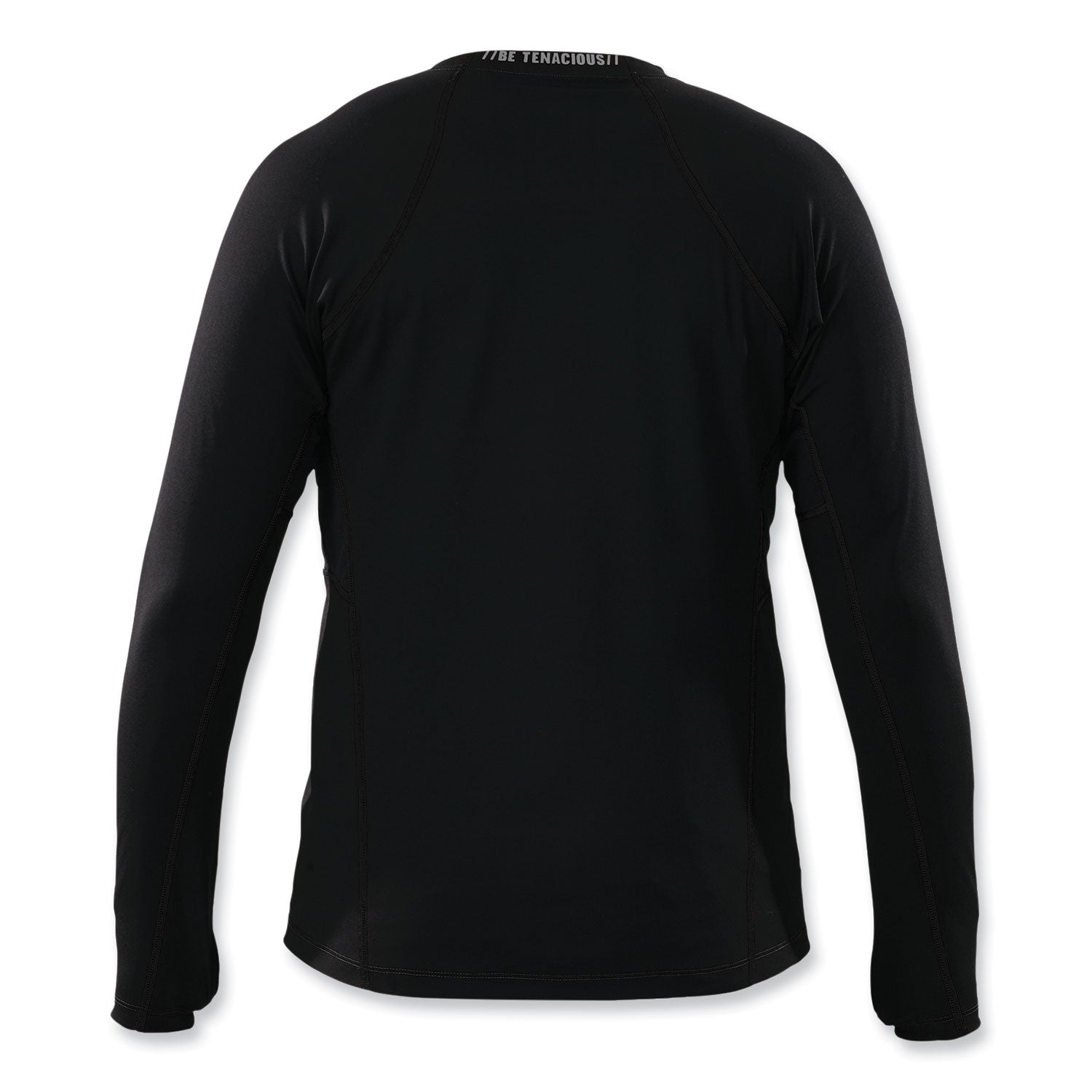 Ergodyne 6435 Thermal Base Layer Long Sleeve Shirt, Medium, Black, Fabric, 1 Each