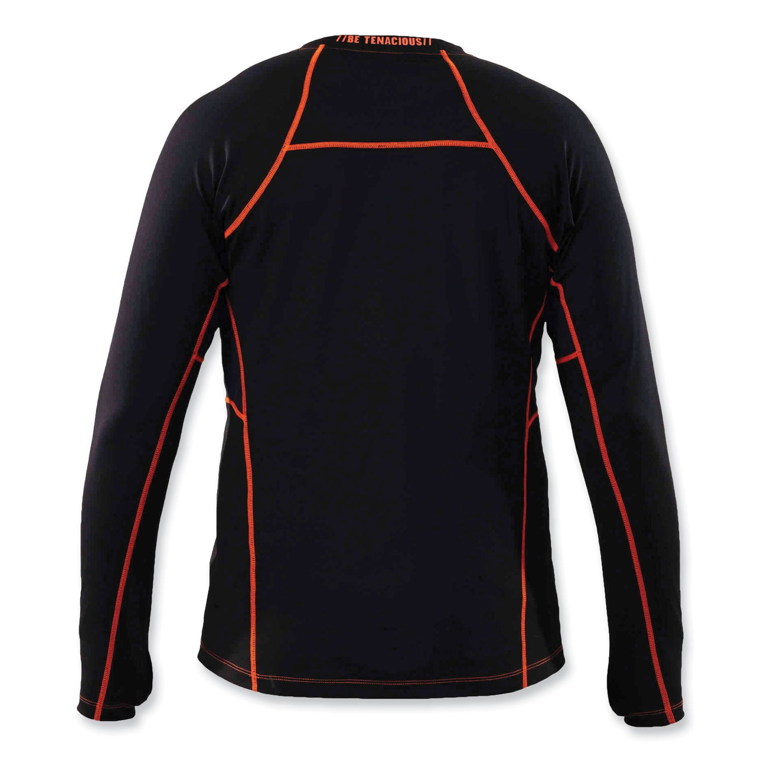 Ergodyne 6435 Thermal Base Layer Long Sleeve Shirt, Medium, Black, Fabric, 1 Each