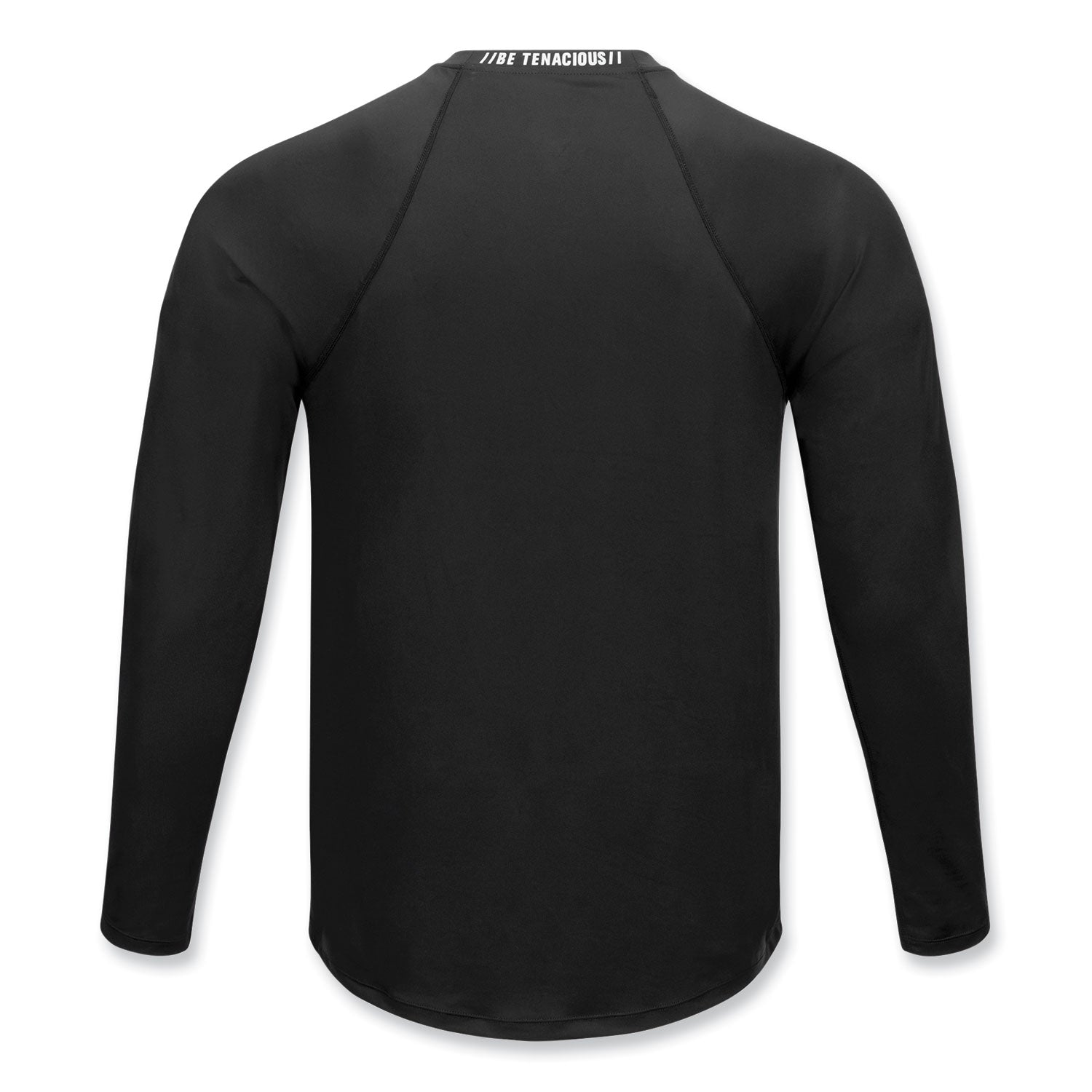 Ergodyne 6436 Long-Sleeve Base-Layer Shirt, Large, Black, Polyester/Spandex, 1 Each