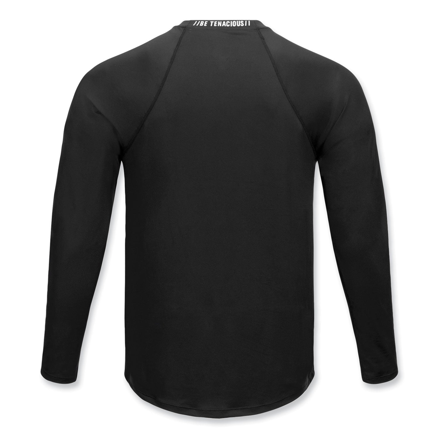 Ergodyne 6436 Long-Sleeve Base-Layer Shirt, 3XL, Black, Polyester/Spandex, 1 Each